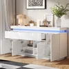 Merax Sideboard mit LED-Beleuchtung, Kommode mit 2 Produktbild-Vorschau 9