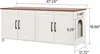 SucceBuy drewniana szafka dla kota, 1200x450x500 mm, z 4 Podgląd zdjęcia produktu 8