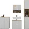 Badmöbel-Set Vicco Edge Weiß 4 Teile, Model 40389 Produktbild-Vorschau 1