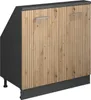 A product shot of a kitchen cabinet designed for sloped ceilings. Voir les images du produit