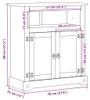 vidaXL Armoire de salle de bain Corona 70x33x80 cm pin Voir les images du produit 8