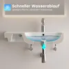 Lavabo da parete HOROW, 72 x 45 cm, con ripiano integrato, Anteprima dell’immagine prodotto 7