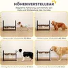 PawHut ciotola per cani rialzata 4 ciotole per cibo Anteprima dell’immagine prodotto 4