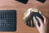 MuchoWow® Mauspad Mousepad Elefant mit Person in hellem Produktbild-Vorschau 4