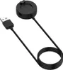 A black USB-A charging cable with a round magnetic charging base for a smartwatch. Anteprima dell’immagine prodotto