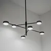 LUMILED Lampa wisząca Czarny Nowoczesny Żyrandol 6 Podgląd zdjęcia produktu 1