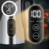 Close-up of a modern electric kettle with a digital display showing temperature and function. Produktbild-Vorschau