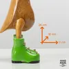 Handgefertigte Deko-Figur Ente mit grünen Stiefeln aus Produktbild-Vorschau 2