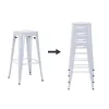 Duhome Chaises de bar en fer, lot de 4, hauteur d'assise 76 Voir les images du produit 4