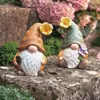 2x Wichtel "Blümchen" aus Polyresin, Gartendeko wetterfest, Produktbild-Vorschau 2