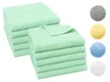 10er Set Handtuch, 100% Baumwolle, 50x100 cm, mint Produktbild-Vorschau 1