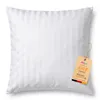 EllaTex Kissenbezug 80x80 cm 100% Baumwolle Damast Streifen Produktbild-Vorschau 1
