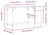 vidaXL Počítačový stůl Grey Sonoma 131x48x75 cm Materiál na Náhled obrázku produktu 8