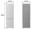 LG GBBS514CPY Frigorifero combinato Fit & Max 60cm, Classe Anteprima dell’immagine prodotto 3