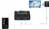 Diagram showing how an HDMI audio converter connects a TV, speakers, and an audio source. Voir les images du produit