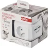 Prodlužovací kabel - kostka 1,9 m / 4 zásuvky / bílý / PVC / s USB / 1 mm2 Náhled obrázku produktu