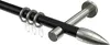 Interdeco Gardinenstange / Vorhangstange Schwarz / Produktbild-Vorschau 1