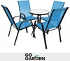 Metall Gartenstühle für Terrasse Balkon Gartensessel blau 4 Produktbild-Vorschau 10