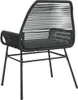 vidaXL Gartenstühle 2 Stk. mit Kissen Schwarz Poly Rattan Produktbild-Vorschau 7