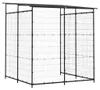 vidaXL Fahrradschuppen 190x190x222 cm Stahl Schwarz Produktbild-Vorschau 5