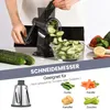 Manuelle Käsereibe ,Gemüseschneider mit 3 austauschbaren Produktbild-Vorschau 3