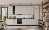 Armoire haute de cuisine LUNARA - largeur 40 cm, blanc/noir Voir les images du produit 3