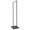 A black metal clothing rack on a white background. Produktbild-Vorschau