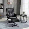 Relaxační křeslo HOMCOM s podnožkou, otočné křeslo, Náhled obrázku produktu 11
