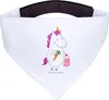 Mr. & Mrs. Panda Dreieckstuch Einhorn Gemüse - Weiß - Produktbild-Vorschau 1
