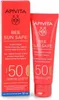 APIVITA Bee Sun Safe Crema Viso Idratante con Colore SPF50 Anteprima dell’immagine prodotto 1