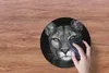 MuchoWow® Mauspad Mousepad Tierprofil Puma in schwarz und Produktbild-Vorschau 3