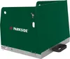 A product shot of a green welding booth. Produktbild-Vorschau