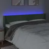 LED Kopfteil Dunkelgrün 183x16x78/88 cm Samt Produktbild-Vorschau 4