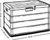 Scatola per cuscini Beta antracite 170 l 76 x 55 x 52 cm Anteprima dell’immagine prodotto 5