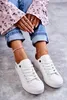Damen Sneakers KK274010 Weiß, geschnürt, abgerundete, Produktbild-Vorschau 13