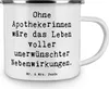 Mr. & Mrs. Panda Emaille Tasse Spruch Apothekerin Produktbild-Vorschau 3