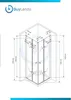 BuyLando Caroline 80x80x180 cm Eck Duschkabine Dusche Produktbild-Vorschau 4
