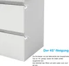 60 cm Badmöbel-Set Unterschrank mit dünn Keramik waschtisch Produktbild-Vorschau 5
