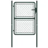 vidaXL Cancello da giardino in acciaio 100×150 cm verde Anteprima dell’immagine prodotto 4