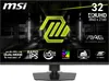 A marketing image of an MSI gaming monitor, showcasing its features and specifications. Produktbild-Vorschau
