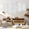 Bild auf Leinwand - Leinwandbild - 4 Teile - Träumerei Frau Produktbild-Vorschau 7