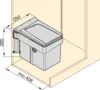 Poubelle de recyclage Recycle pour fixation sur porte et Voir les images du produit 4