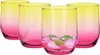 GLASMARK® bicchieri gialli e rosa 4-set 280ml grandi (max. Anteprima dell’immagine prodotto 1