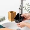 Relaxdays WC Bürste mit Halter, Bambus, Edelstahlgriff, 2 Produktbild-Vorschau 7