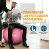 TRESKO Gym lopta (ružová, 85 cm) s pumpou Fitness lopta Náhľad obrázku produktu 3