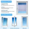 Plissee Klemmfix ohne Bohren 90x130cm Blau Sichtschutz Produktbild-Vorschau 4