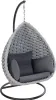 Home Deluxe Sedia sospesa in corda di vimini CADEIRA grigio Anteprima dell’immagine prodotto 6