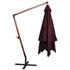 The Living Store Ampelschirm mit Mast Bordeauxrot 3x3 m Produktbild-Vorschau 3