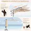 COSTWAY parasol wspornikowy z workami z piaskiem, parasol Podgląd zdjęcia produktu 7