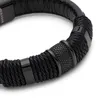 SERASAR | Pánsky Kožený Náramok [Ring] z Stainless Steel | Náhľad obrázku produktu 8